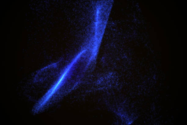 istock Abstract background made of blue glowing particles 841490794