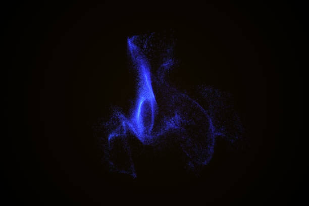 istock Abstract background made of blue glowing particles 841491524