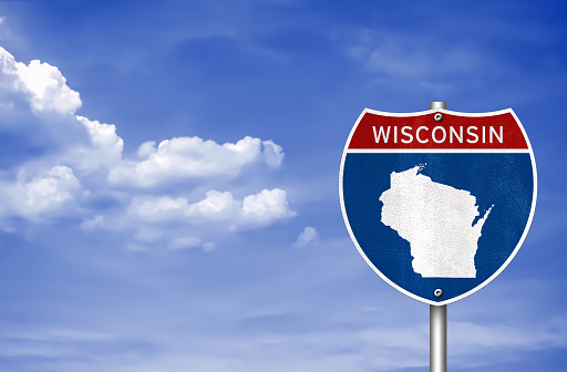 Mapa de carretera de Wisconsin photo