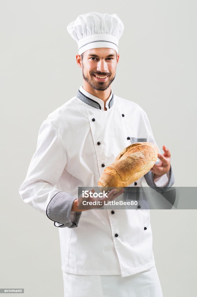 Brot Bäcker holding - Lizenzfrei Brotlaib Stock-Foto