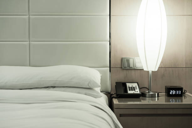 istock Elegant and comfortable bedroom interior 841502634