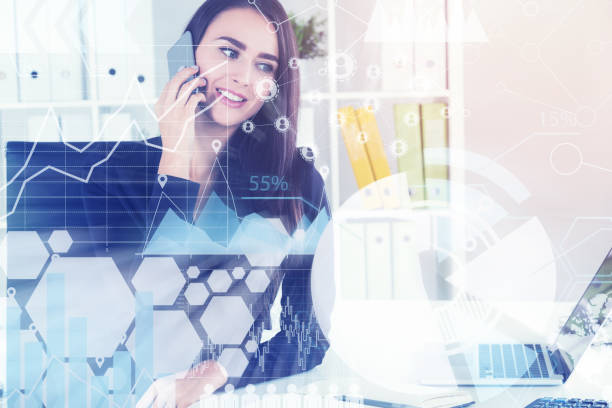 istock young businesswoman talking 841515190