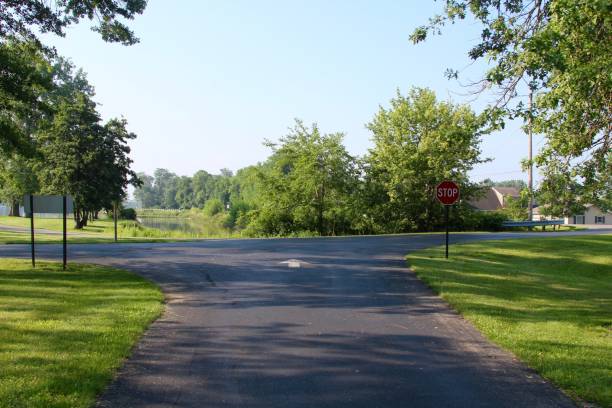 istock Blacktop Road of Park 841517860