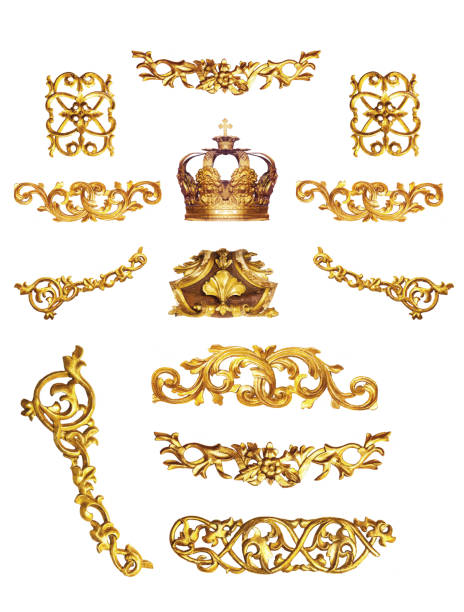 istock Isolated golden detail o 841519634