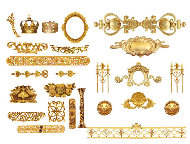 istock Isolated golden detail o 841519636