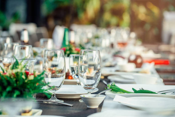 istock Glass and dishes is empty after the party. 841533838