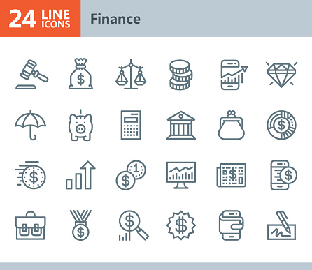 Vector Line icons set. One icon consists of a single object. Files included: Vector EPS 10, HD JPEG 3000 x 2600 px