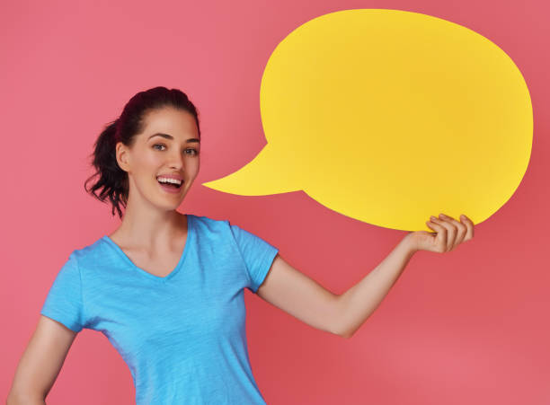 istock woman with cartoon speech 841538124