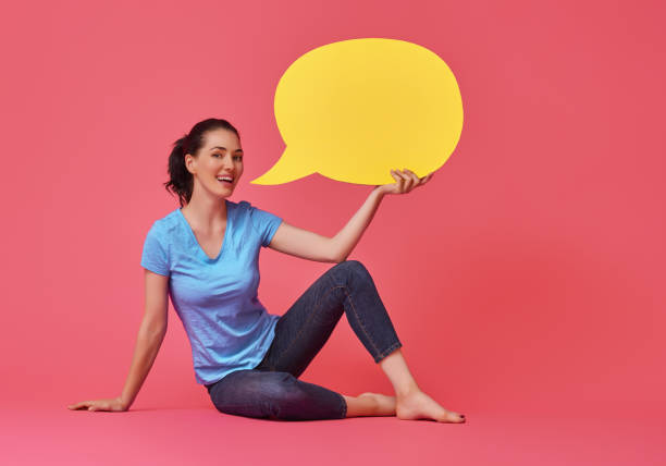 istock woman with cartoon speech 841538162