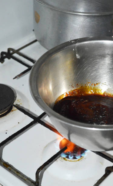 istock Preparation of caramelized cake with banana 841538284