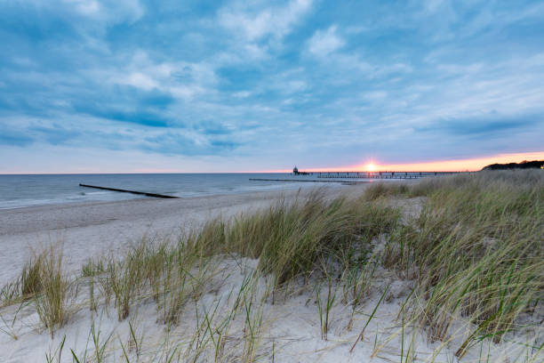 istock Pier of Zingst at sunrise 841538934
