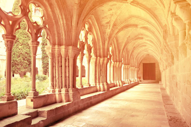 istock Galleries of Poblet Monastery 841544592