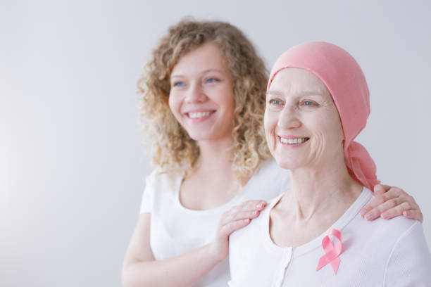 istock Daughter and mother with breast cancer 841554928