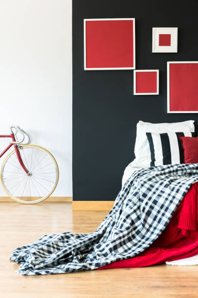 istock Simple bedroom of biker 841558816