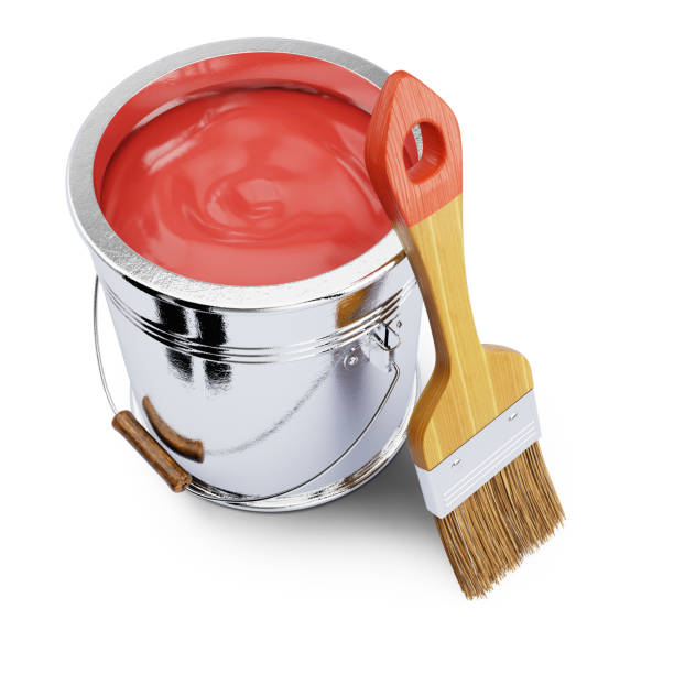 istock Paint bucket and brush 841562344