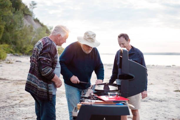 istock Social Seniors brothers barbecue activity 841563982