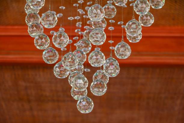 istock modern chandelier on ceiling bamboo weave beautiful 841578252