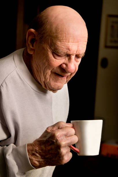 istock Elderly man in a perplexed state and a blank stare 841584408