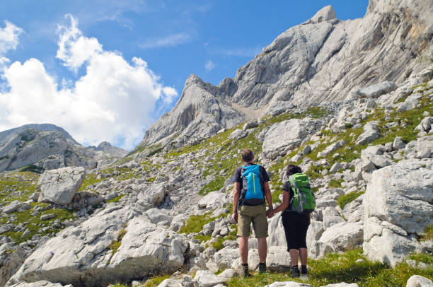 istock Senior couple in mountains 841588714