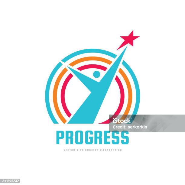 Make Progress Sign Progress Vector Sign Template Concept Illustration Development Creative ...