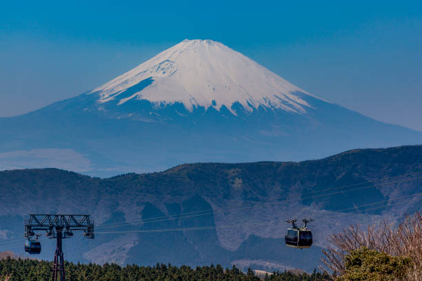 istock ropeway and mount fuji view at hakone, japan 841597354