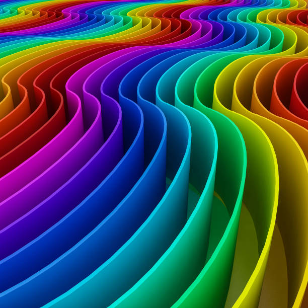 istock abstract colorful of curve rainbow  background,3d 841603868