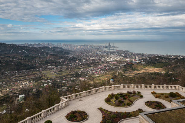 istock Panoramic view to Batumi city, Georgia 841614102