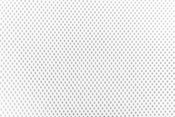 istock Textured white fabric cloth texture with natural patterns can be used as background 841635844