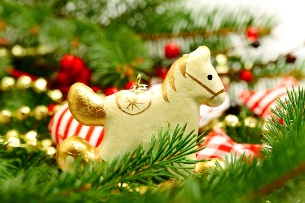 istock Christmas background with vintage decorations 841641924