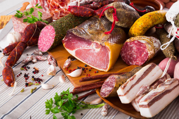 istock Variety of meats on table 841646820