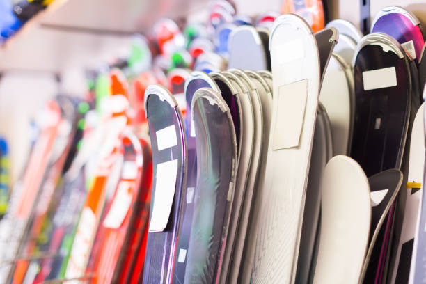istock Image of large selection of skis 841649616