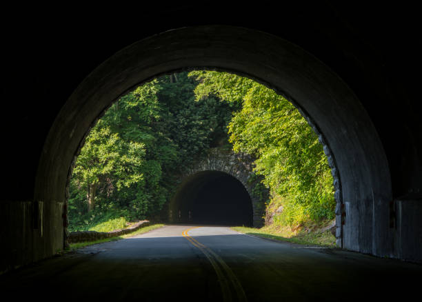 istock Inside the Twin Tunnels on Blue Ridge Parkway 841653418