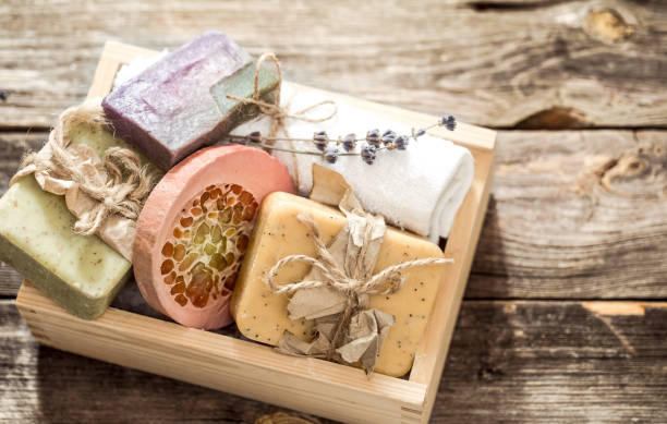 istock handmade soap on wooden background 841660632