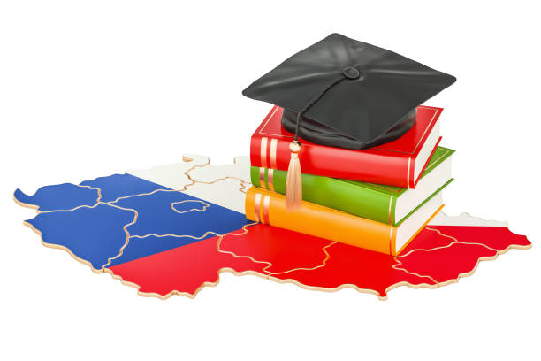 istock Education in Czech Republic concept, 3D rendering isolated on white background 841667822
