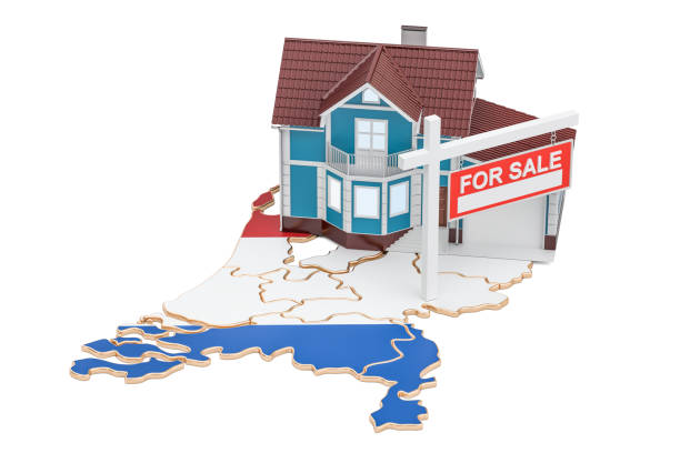 istock Property for sale and rent in Netherlands concept, 3D rendering 841667902