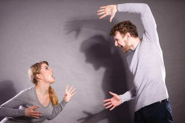 istock Husband and wife yelling and arguing. 841679834