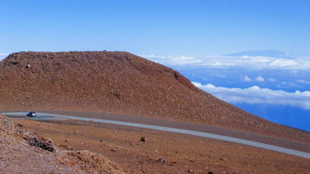 haleakalā 국립 공원 - haleakala national park badlands maui extreme terrain 뉴스 사진 이미지