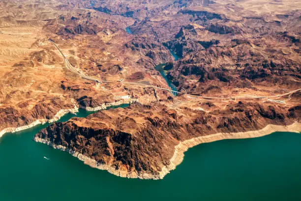 Photo of Mike O'Callaghan-Pat Tillman Memorial Bridge part of the Hoover Dam Bypass, Colorado River, Nevada, USA