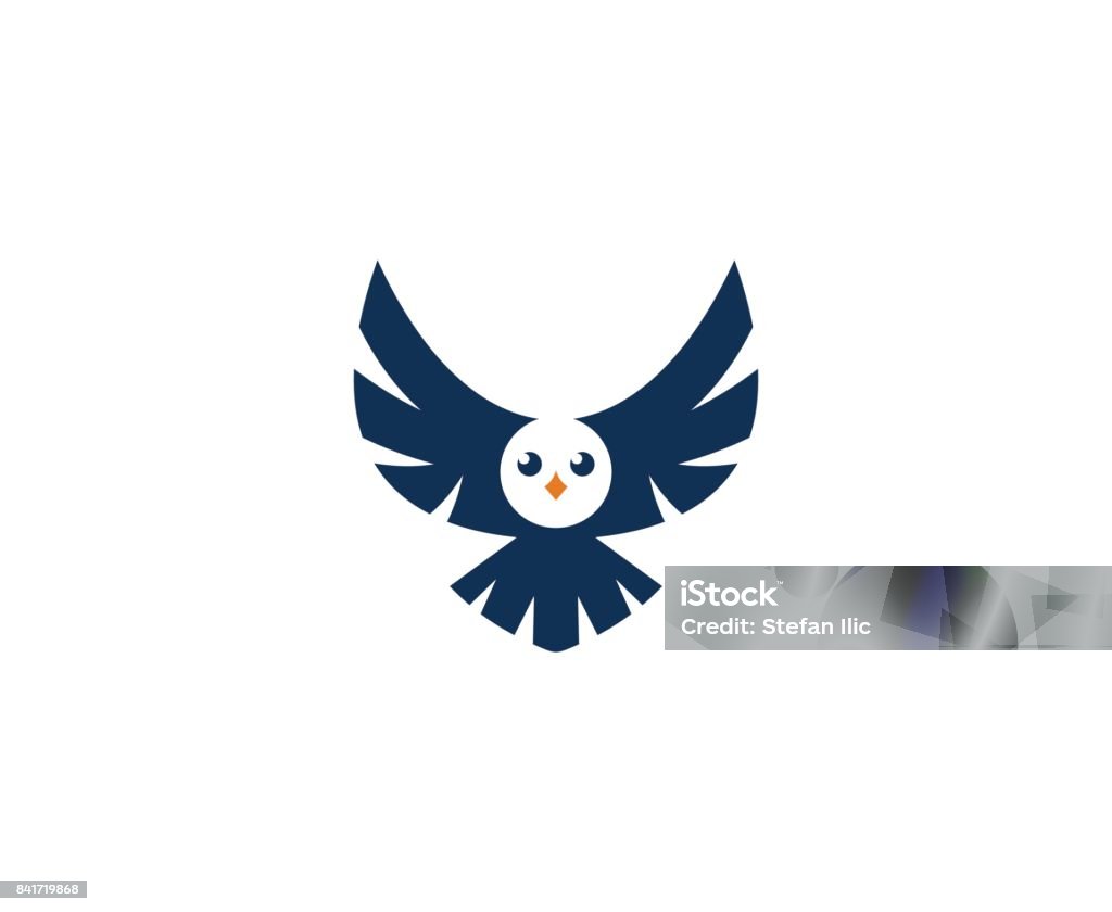 Vogel-Symbol - Lizenzfrei Eule Vektorgrafik