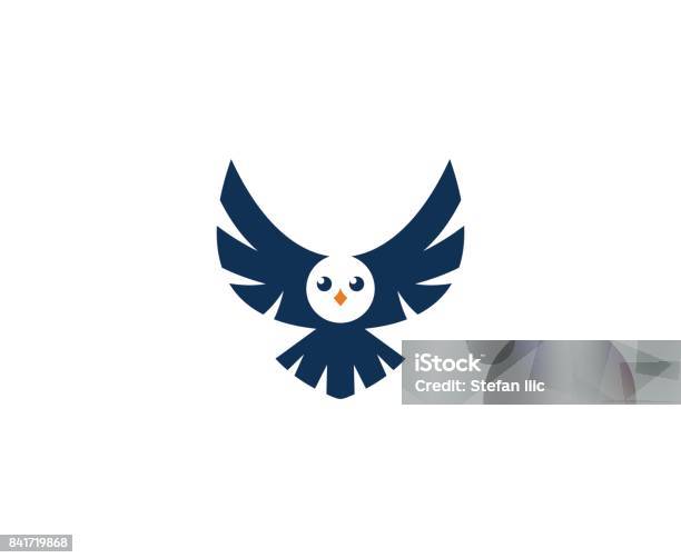 Bird Icon Stock Illustration - Download Image Now - Owl, Abstract, Animal Wing