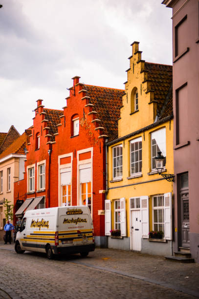 arquitetura de brugge, bélgica - 18809 - fotografias e filmes do acervo