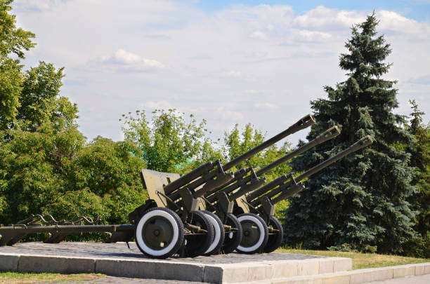 istock guns are standing in the park 841741994