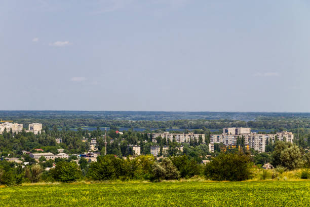 istock View on the industrial district in Kremenchug city, Ukraine 841745510
