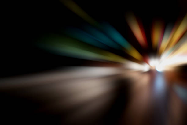 istock Blurry Illumination and night lights, car traffic motion blur the speed and dynamics 841752296