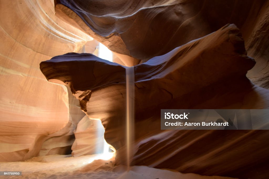 Canyon Sand Flow Upper Antelope Canyon Arizona Stock Photo