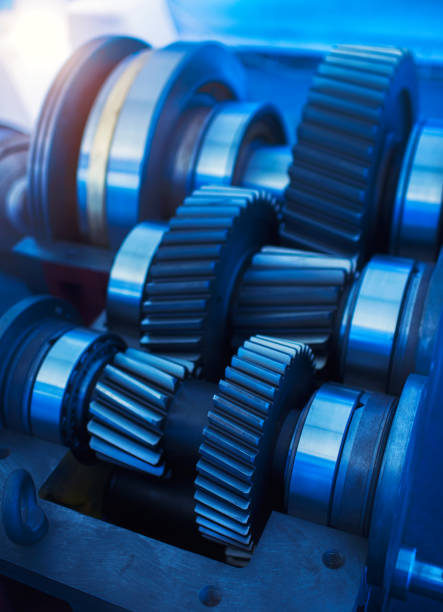 istock Large cog wheels in the motor 841755978