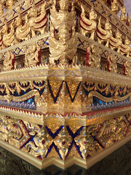 istock Mosaic decoration in Buddhist temple 841762382