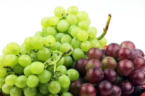 Grapes   Isolated on White Background