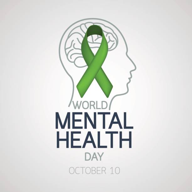 World Mental Health Day vector icon illustration vector art illustration
