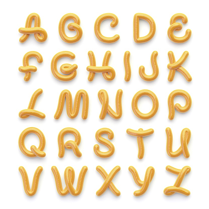 Alfabeto con letras en blanco photo